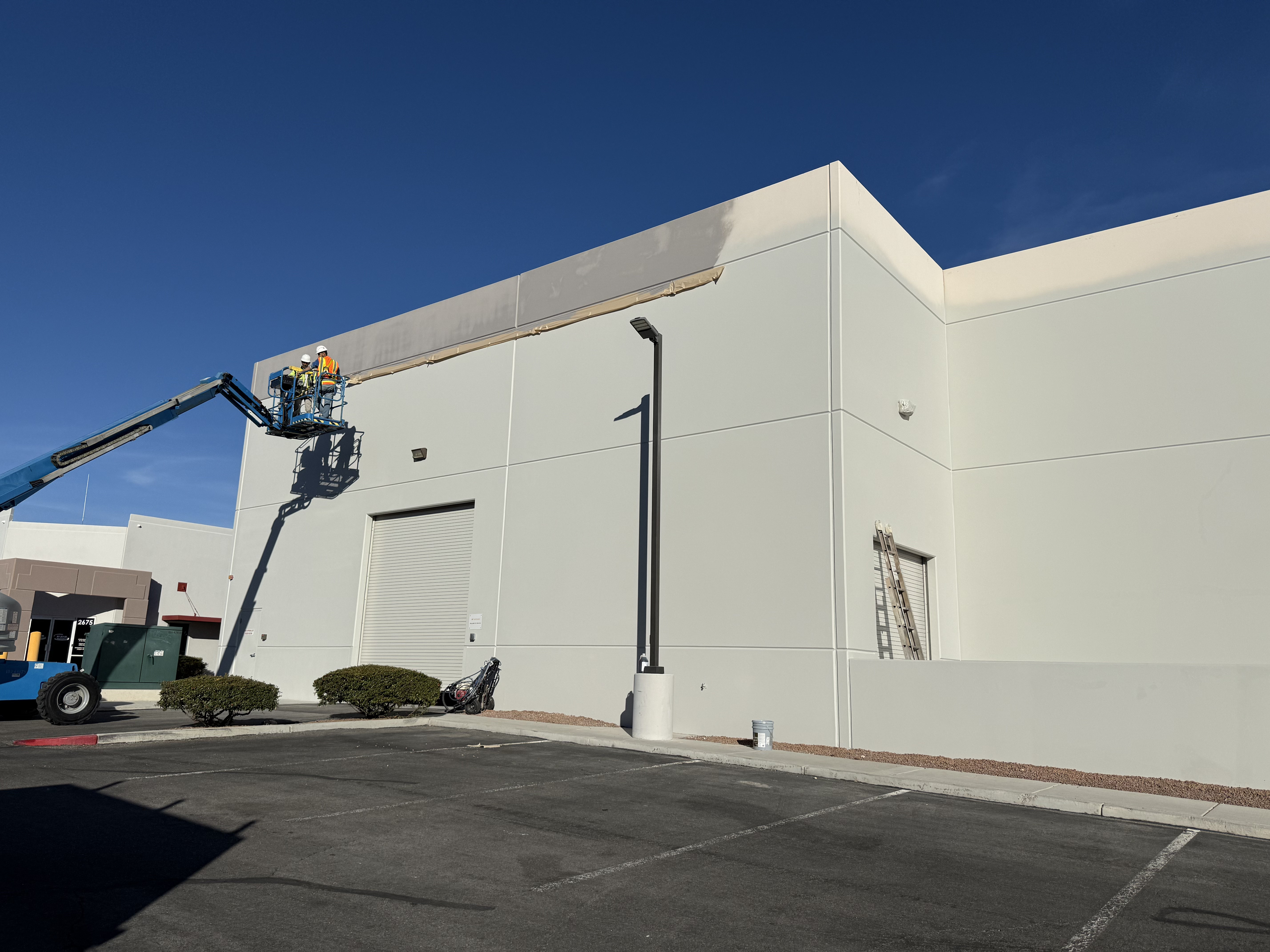 Commercial exterior painting project by Mark Anthony Painting in Las Vegas, NV