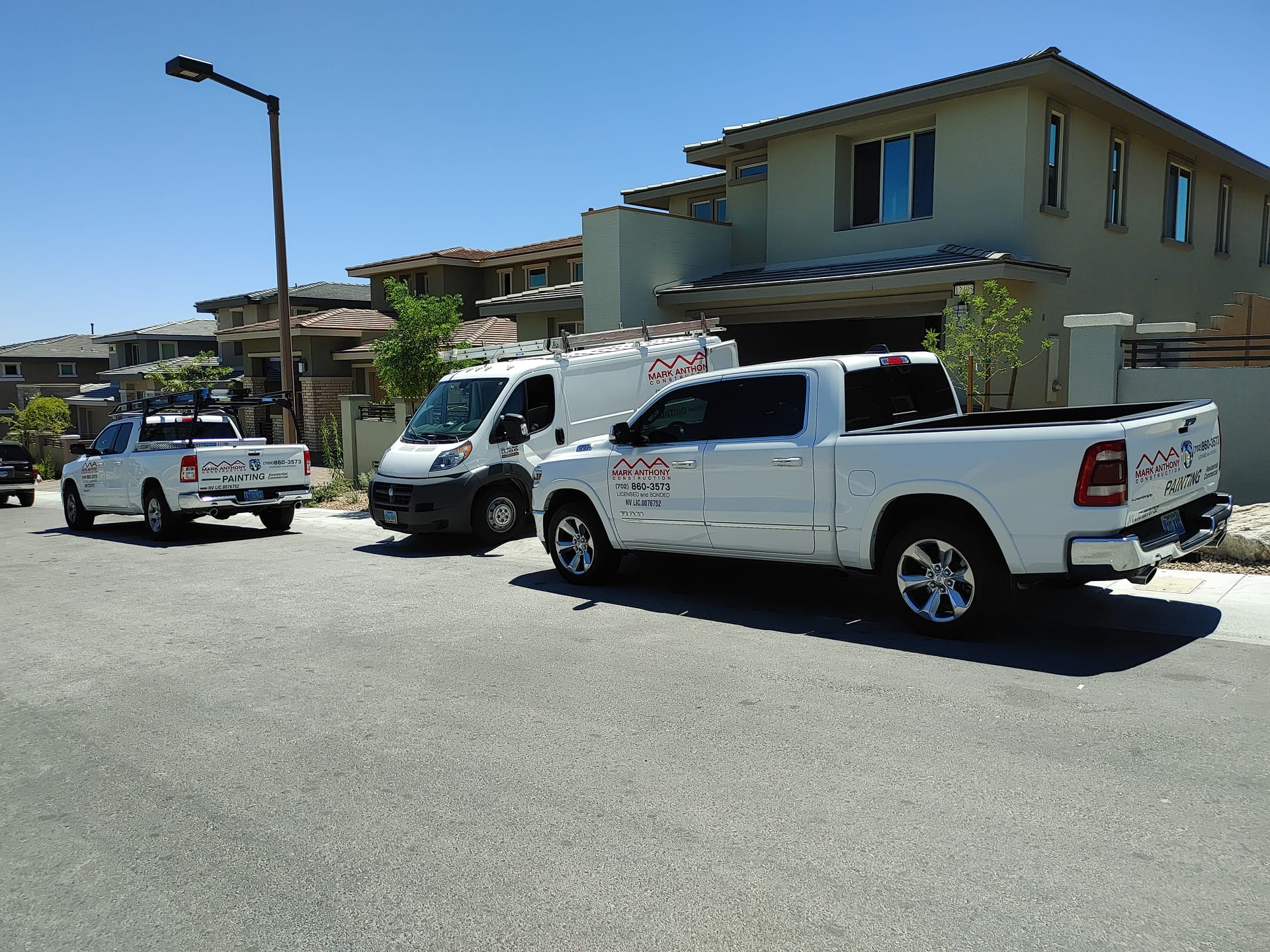 Exterior painting project by Mark Anthony Painting in Las Vegas, NV