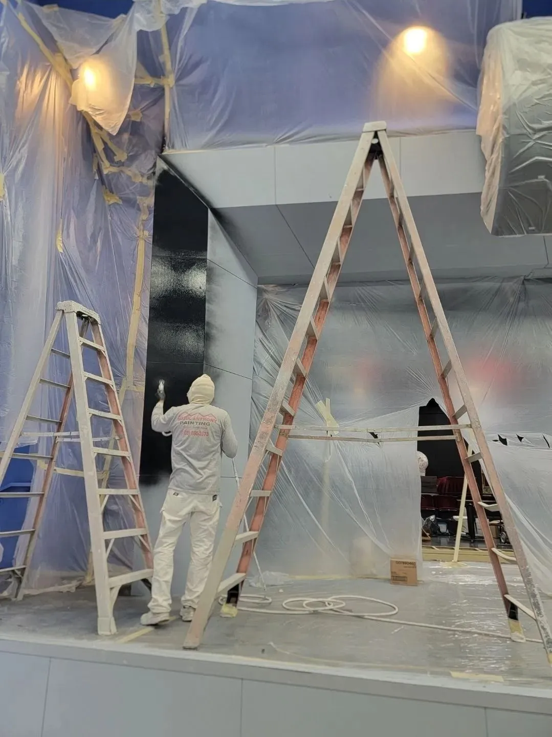 Painting preparation work in progress by Mark Anthony Painting in Las Vegas, NV